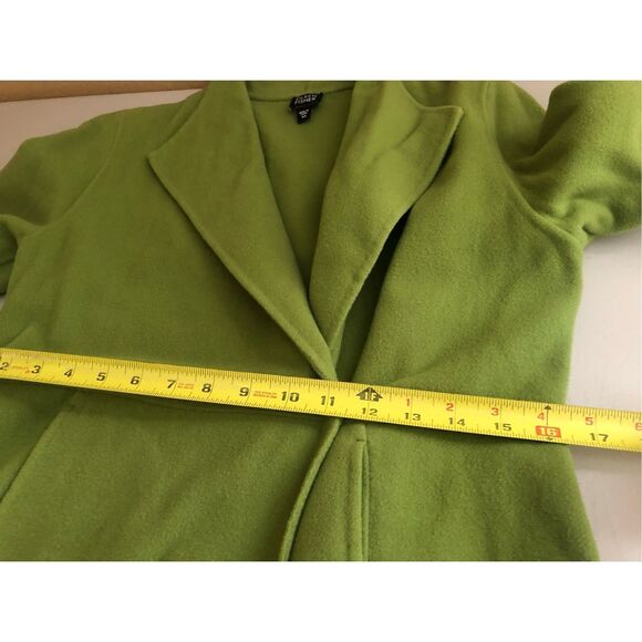 Eileen Fisher Wool Cashmere Blend Jacket Women’s XS Lime Green - Picture 8 of 15